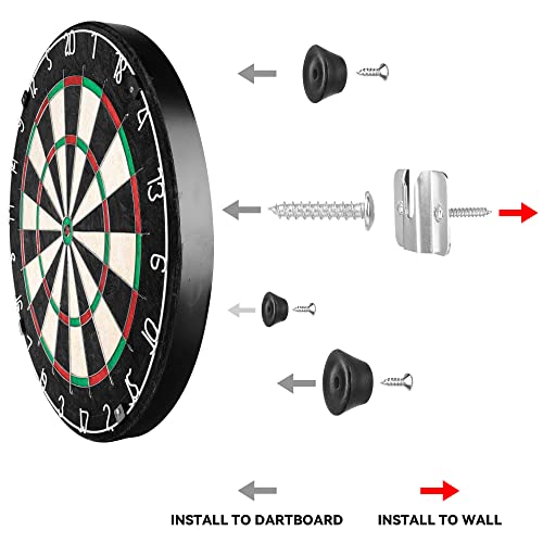 Dartboard Mounting Bracket Set for Steel Tip Dart Boards