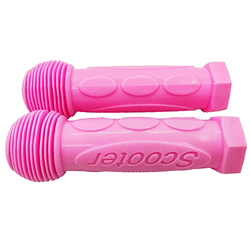 Kids Scooter Handlebar Grips - Soft Rubber Replacement - Pink