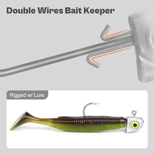 OJYDOIIIY 15 Pack Fish Eye Swimbait Jig Heads 1/2oz for Bass & Saltwater