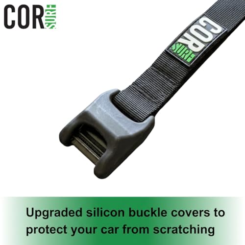 Aero Roof Rack Pads with No-Scratch Tie Down Straps - 19" Wide - 10' Strap