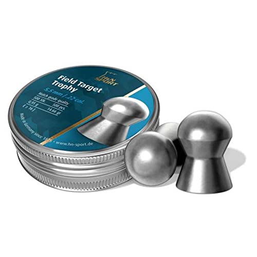 Baracuda Round Nose Pellets - 0.22 Caliber - Gray