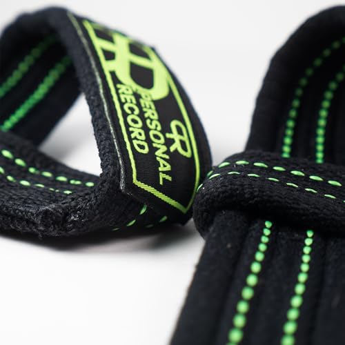 PR Heavy Duty Weightlifting Wrist Straps with Grip & Wrist Support