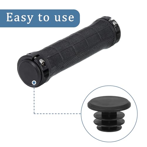 10-Piece Black Plastic Bicycle Handlebar End Plugs for Road & Mountain Bikes
