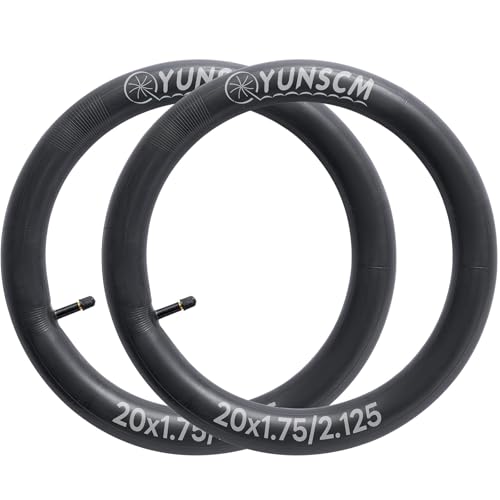 20-Inch Bike Tubes - Premium Butyl with Schrader Valve - 2 Pack