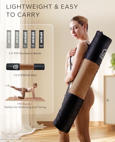 Yellow Large Cork Yoga Mat 72x36 Inch Non-Slip Cushioned Support for Yoga Pilates