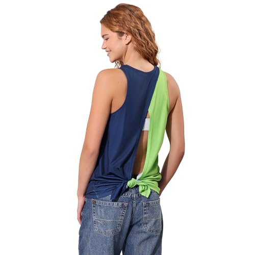Seattle Seahawks Rhinestone Team Logo Sleeveless Top - Large