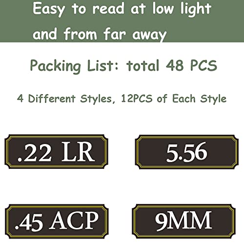 Quality Ammo Can Labels Vinyl Sticker Set - Weatherproof Decals