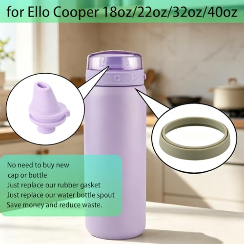 3-Pack Water Bottle Gasket Replacement for Ello Cooper Travel Tumblers