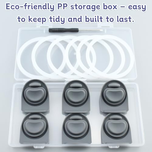 Replacement Rubber Seal Set for Owala FreeSip - 6 Grey Parts