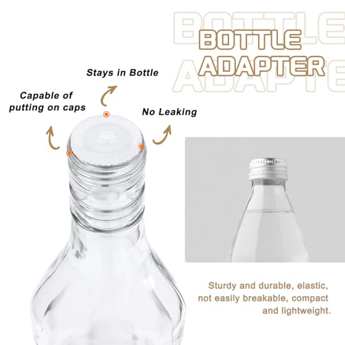 Clear Bottle Adapter Plugs - 0.67" x 0.17" - 25 Pcs
