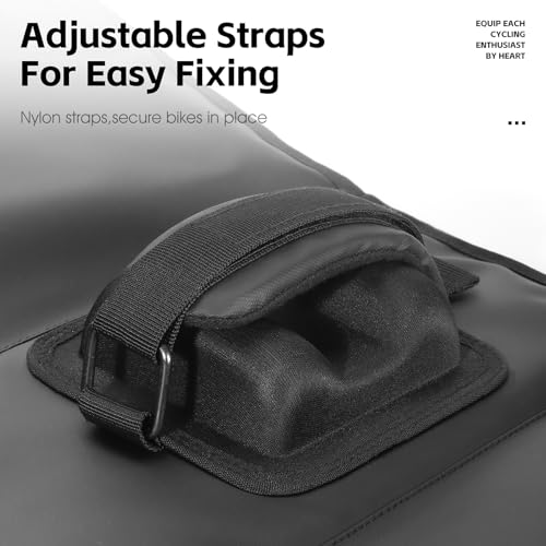 Black Bike Tailgate Pad for Pickup Trucks with Frame Straps Protection