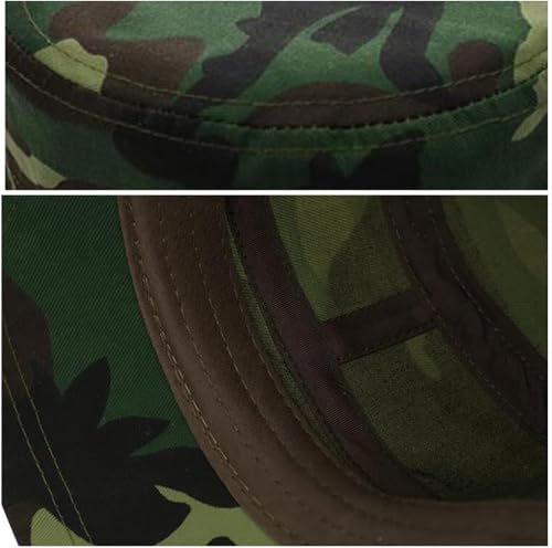 Malaxlx Camo Green Unisex Army Cap with UPF 50 Sun Protection Adjustable Breathable Military Hat