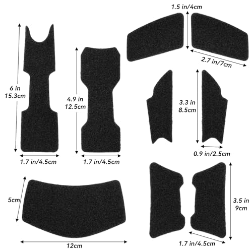 Tactical Helmet Hook and Loop Set - Black for MK Fast Helmets