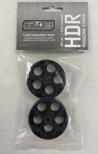 5-Round Rotary Magazine Cylinders for T4E HDR .68 Revolver - 2-Pack, One Size