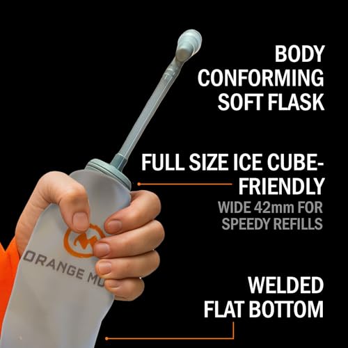 Orange Mud UltraFlask 500ml Soft Bottle – 17oz Hydration Flask for Running