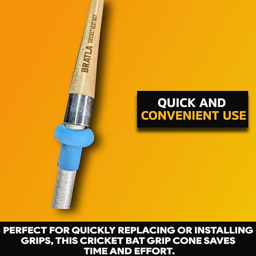 Cricket Bat Grip Cone for Rubber Grip Fitting with Metal Top