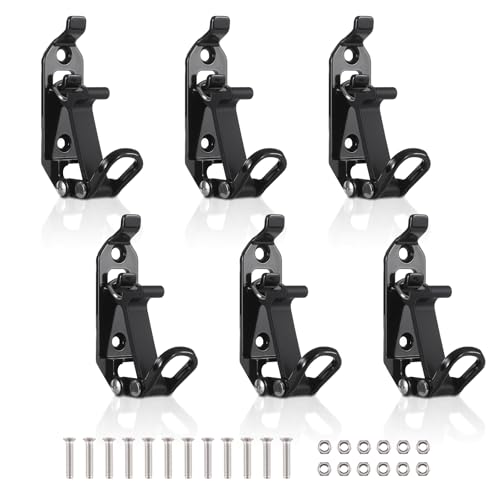 6 Pack Roof Rack Shovel Mount - Heavy-Duty Black Holder