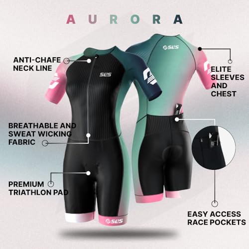 Elite Aero Triathlon Suit for Women | Quick-Dry & Breathable Trisuit with Compression