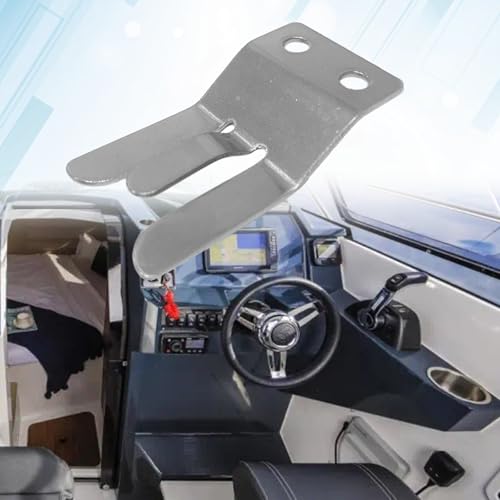 Stainless Steel VHF Radio Microphone Clip Holder - Silver - 1 PCS