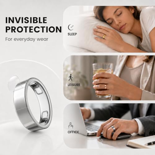 Ultra-Thin Clear Protective Skin Cover for Oura Ring 5 - Size 9