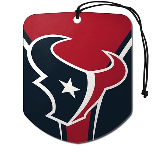 NFL Houston Texans Car Air Freshener - 2 Pack, Black Ice Scent