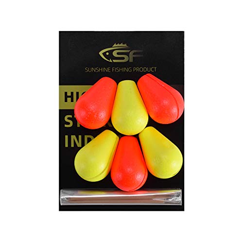 Teardrop Foam Fly Fishing Strike Indicator - 3 Pack, Large, Red