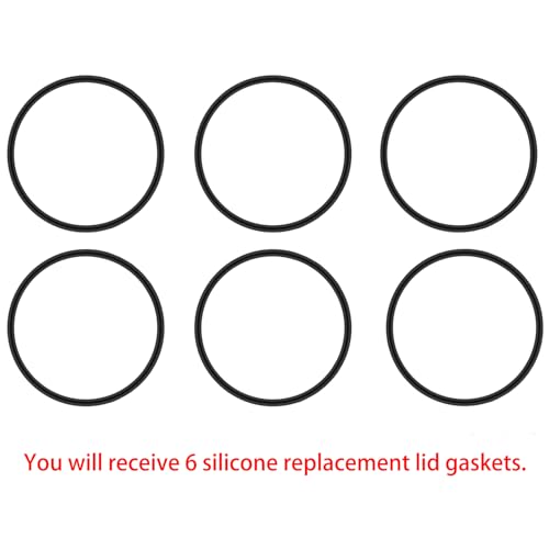 Replacement Silicone Gaskets for Contigo Snapseal Byron Mugs - 6 Pcs