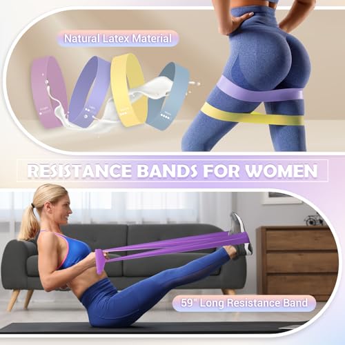 Pilates Ring Set with Resistance Bands and Ball - 12" Home Workout Kit
