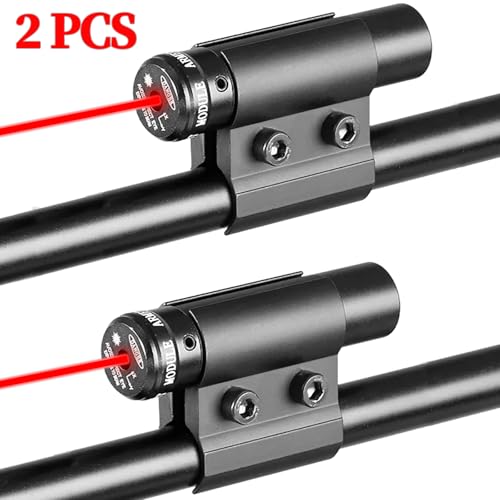 Compact Red Dot Laser Sight with Barrel Clamp Mount - 2 Pack