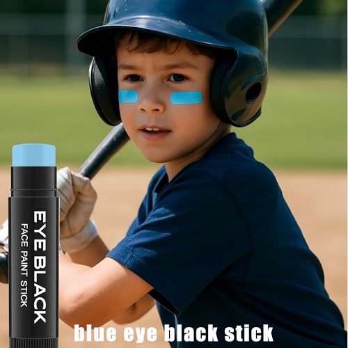 Anti-Glare Eye Black Stick for Sports - Light Blue Face Grease