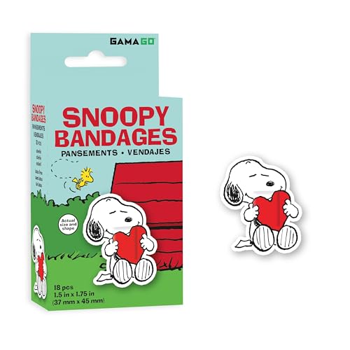 Snoopy Adhesive Bandages - 20 Count Latex-Free First Aid