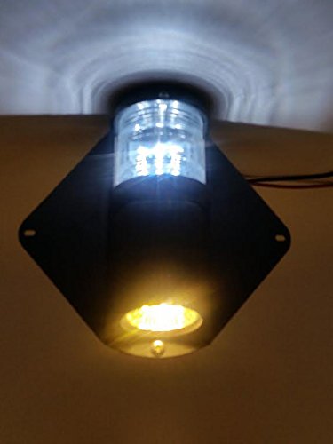 Pactrade Marine Waterproof LED Masthead & Deck Light for Sailboats Up to 12M
