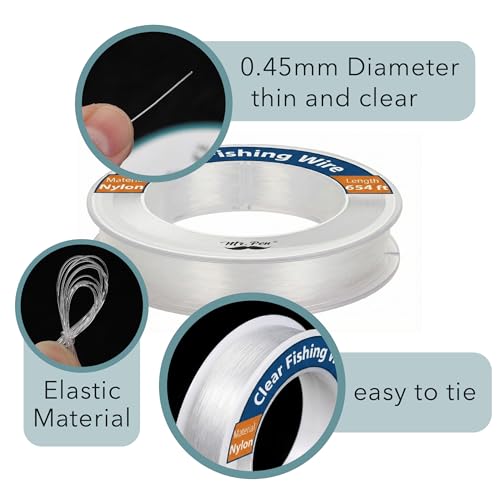 Clear Nylon Fishing Line - 218 Yard Heavy Duty Multipurpose String