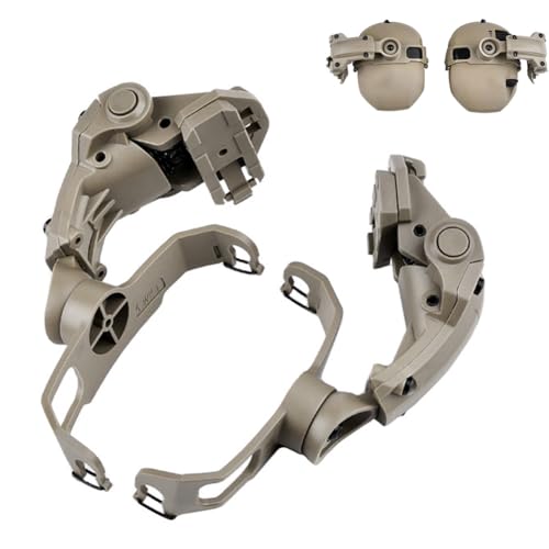 Okyass Tan ARC Rail Adapter for Tactical Helmets, Compatible with Walker's Razor & Digital Earmuffs
