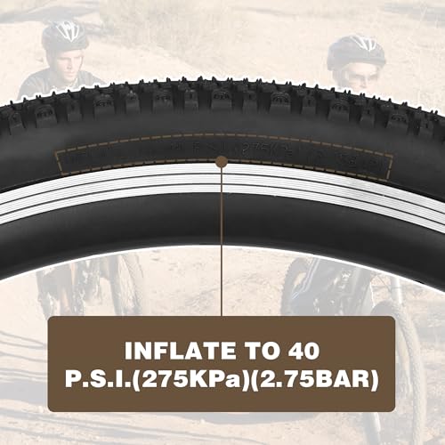 2 Pack 26x1.5 Bike Tire with Tubes City Mountain Vintage Bicycle