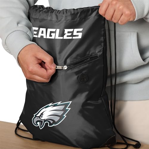 Philadelphia Eagles Drawstring Backpack - Team Color, One Size