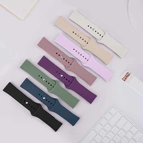 20mm Replacement Silicone Band for Garmin Watches - Black