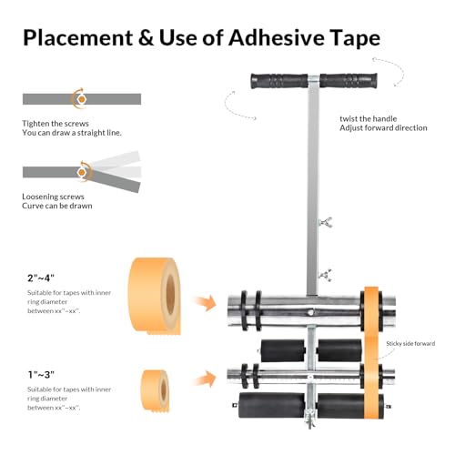 Court Line Tape Machine - Adjustable Width Basketball Marking Kit