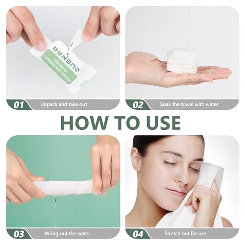Compressed Face Towels - Disposable Washcloths, 22 Pcs