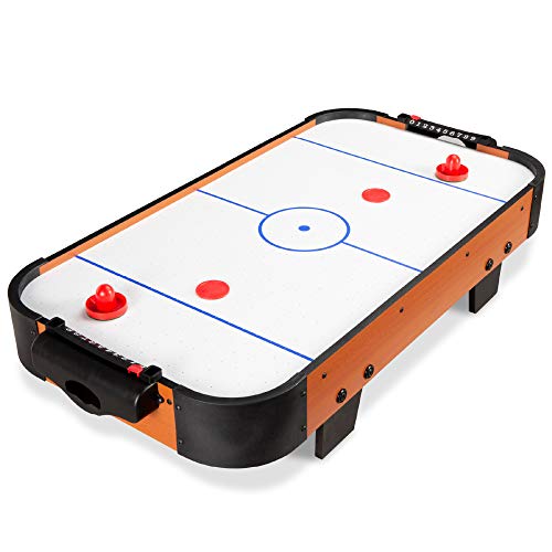 Portable Tabletop Air Hockey Table - Brown