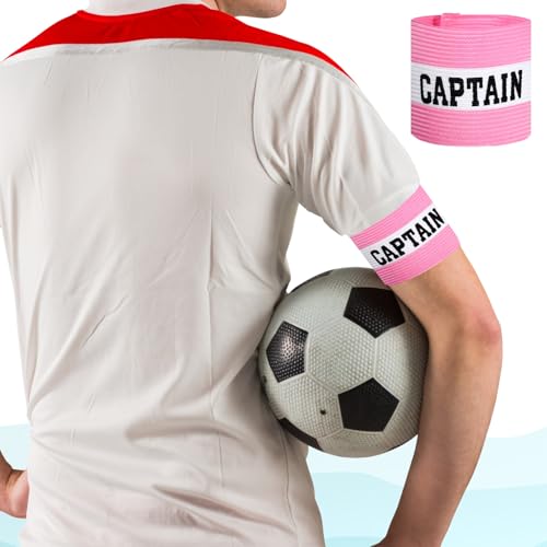 Adjustable Pink Captain Armband - 3-Pack for Soccer, Rugby & Volleyball