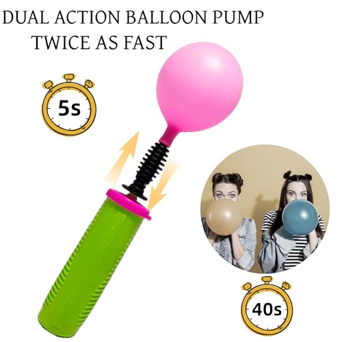 12.2-Inch Dual Action Balloon Pump - Manual Handheld Inflator