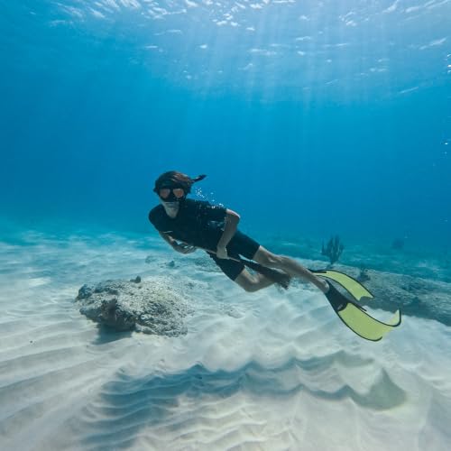 Men's 3mm Shorty Wetsuit - Full Body Front Zip for Diving, Snorkeling, Kayaking - Large
