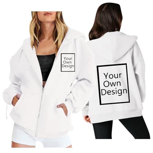 Custom Full Zipper Hooded Sweatshirt - Design Your Own