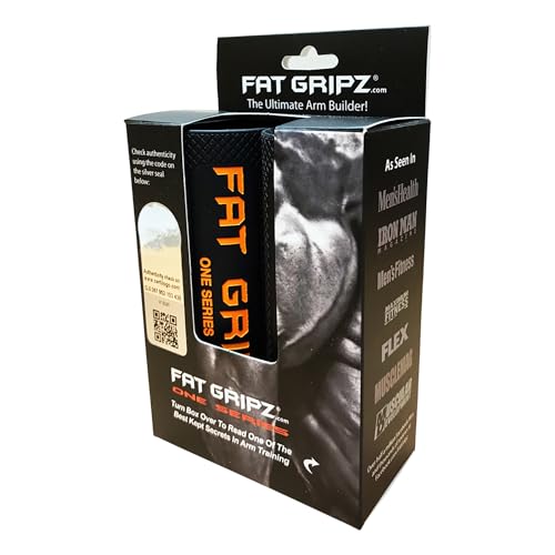 Fat Gripz Strength Builder - Black/Orange - 1.75 Inch Diameter