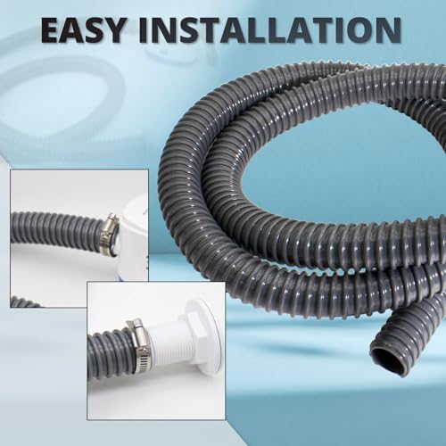 HXH 1-1/8 Inch x 6 ft Bilge Pump Hose Installation Kit - 1-1/8in Hose