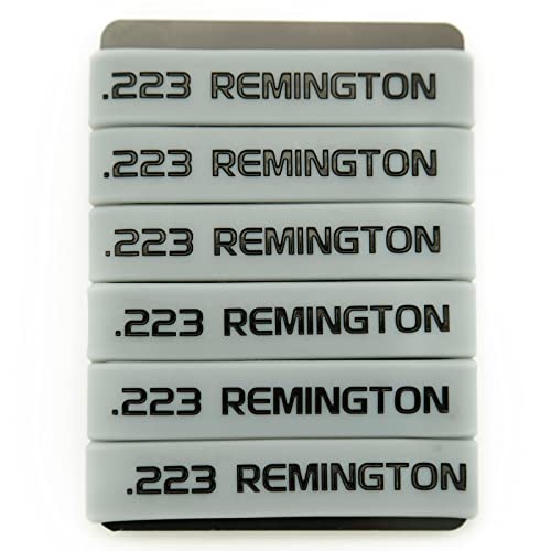 Magazine Marking Bands - 6 Pack Grey-Black Silicone