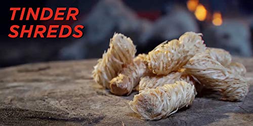 Zippo Tinder Shreds - Natural Water-Resistant Pine Fire Starter, One Size