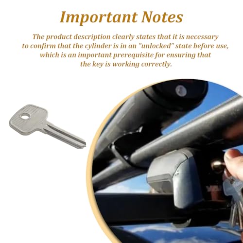 Roof Rack Control Key for Thule & Yakima D1251 D1252 8007835