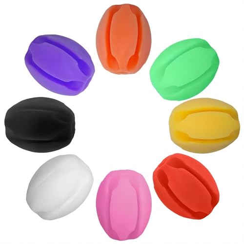 10Pcs Silicone Fishing Rod Holder Straps - Orange